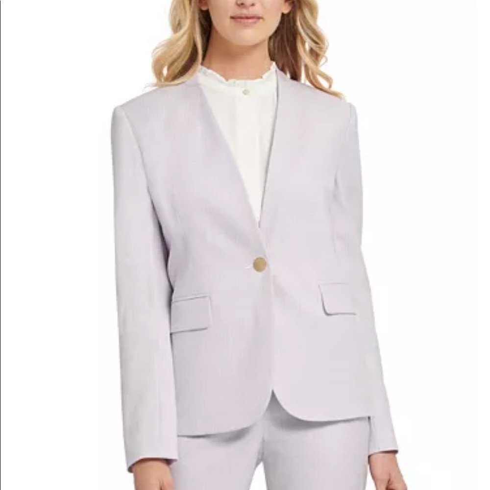 Dkny Women's Soft Gray Suit Jacket